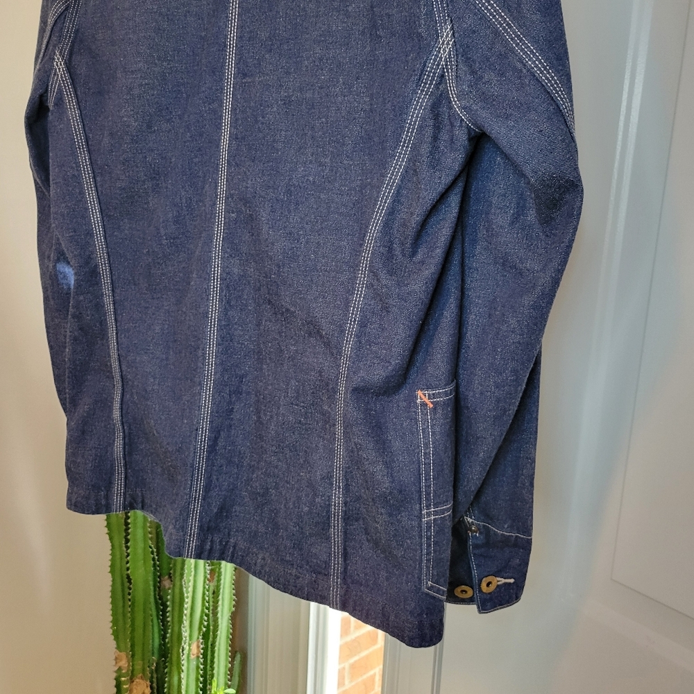 Denim & Supply Ralph Lauren Gorgeous Rich Blue Denim Button Up Jacket, Size M - Picture 13 of 14